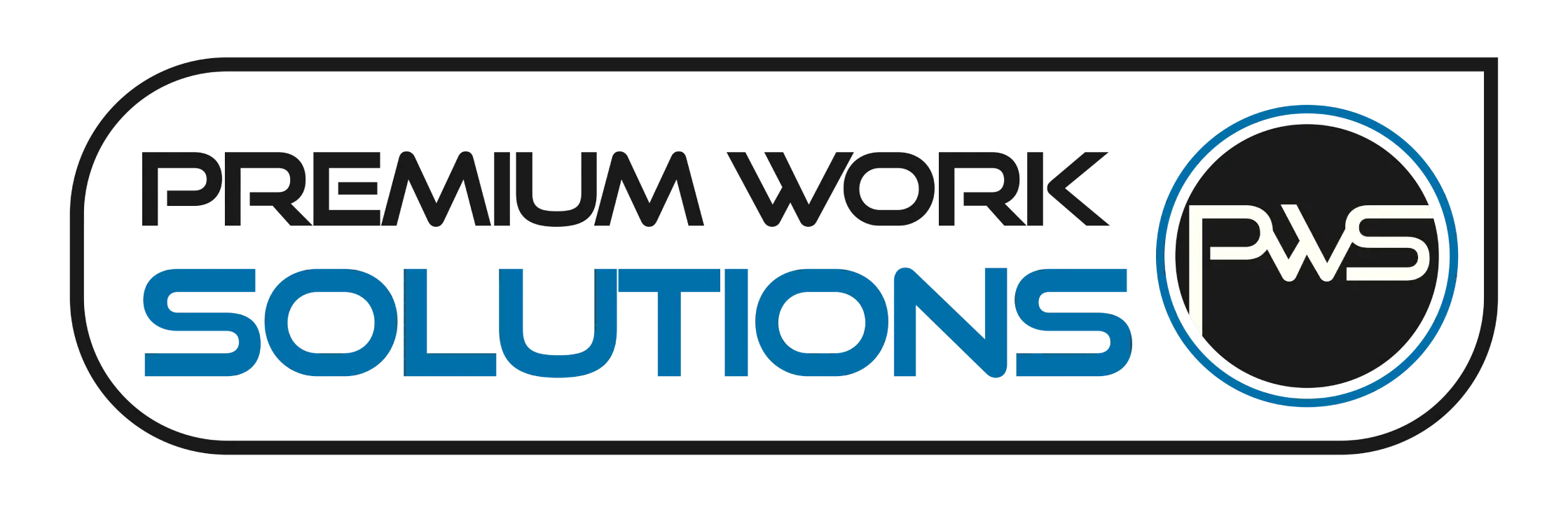 Premium Work Solutions Marketing Agency Logo Web